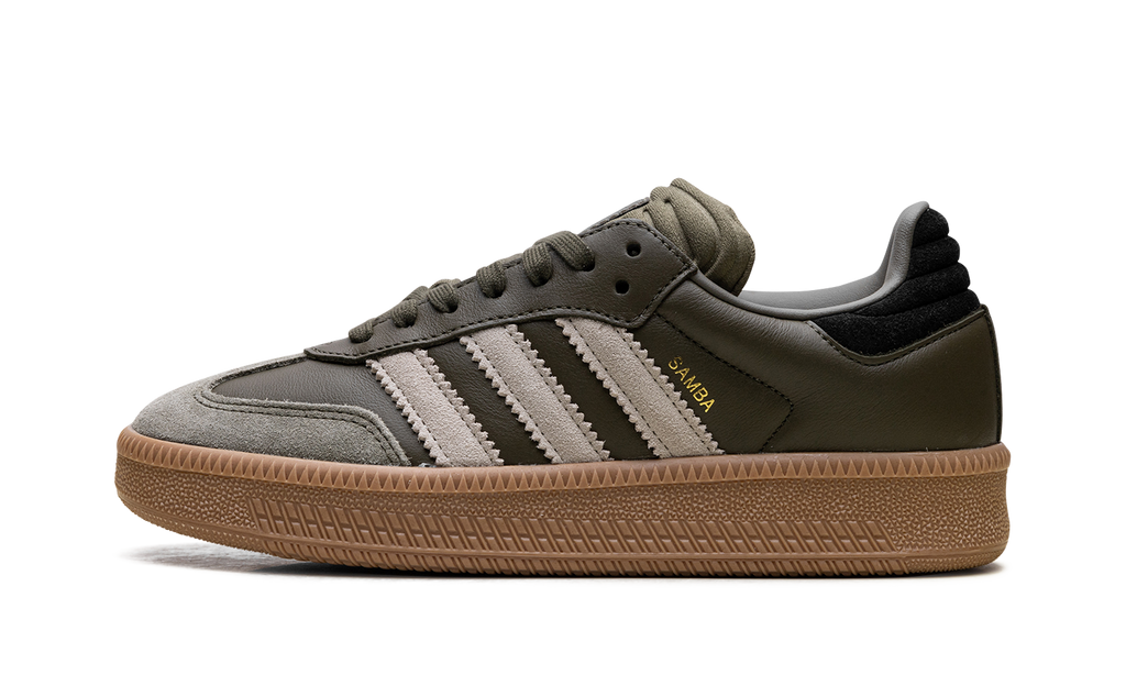 Adidas Samba XLG Olive Strata Wonder Beige Gold Metallic JQ2387