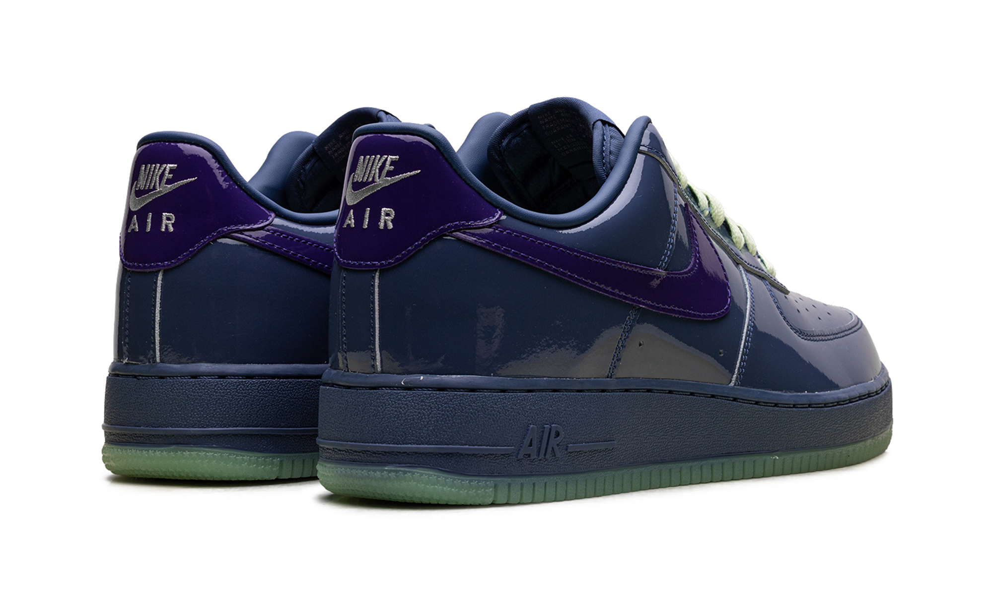 Nike Air Force 1 Low Patent Leather Mystic Navy Grape Ice IO4489 400