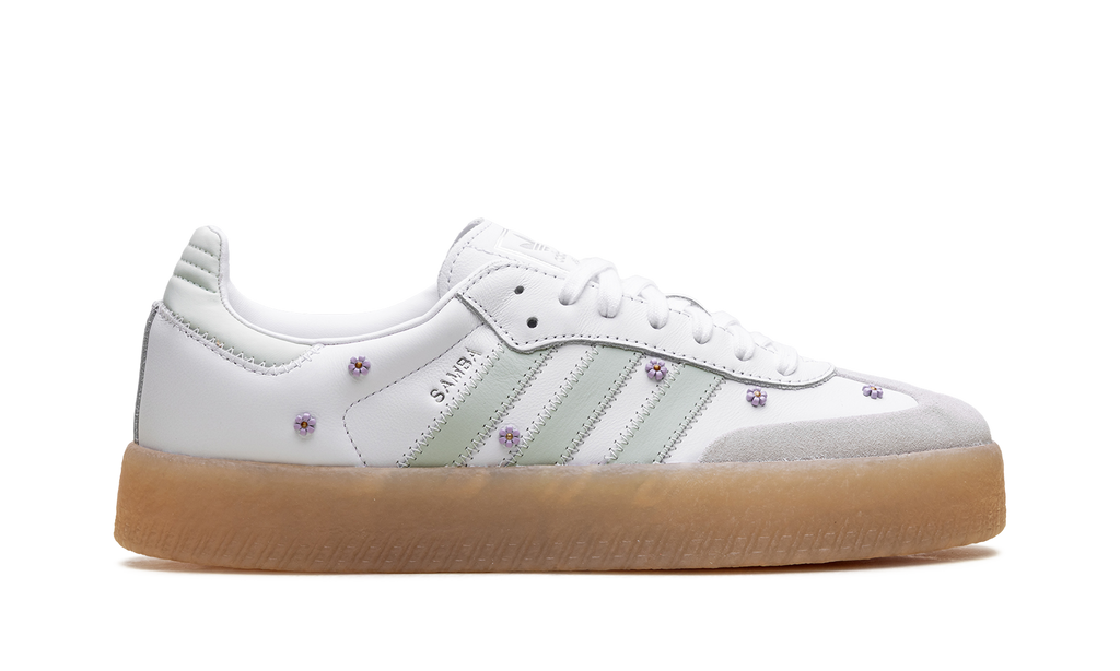 Adidas Sambae WMNS Floral White Linen Green Gum JS3954