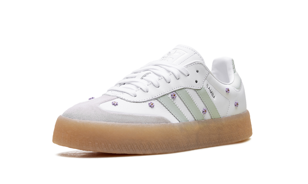 Adidas Sambae WMNS Floral White Linen Green Gum JS3954