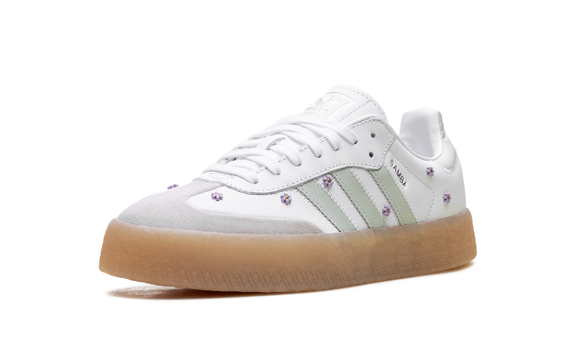 Adidas Sambae WMNS Floral White Linen Green Gum JS3954