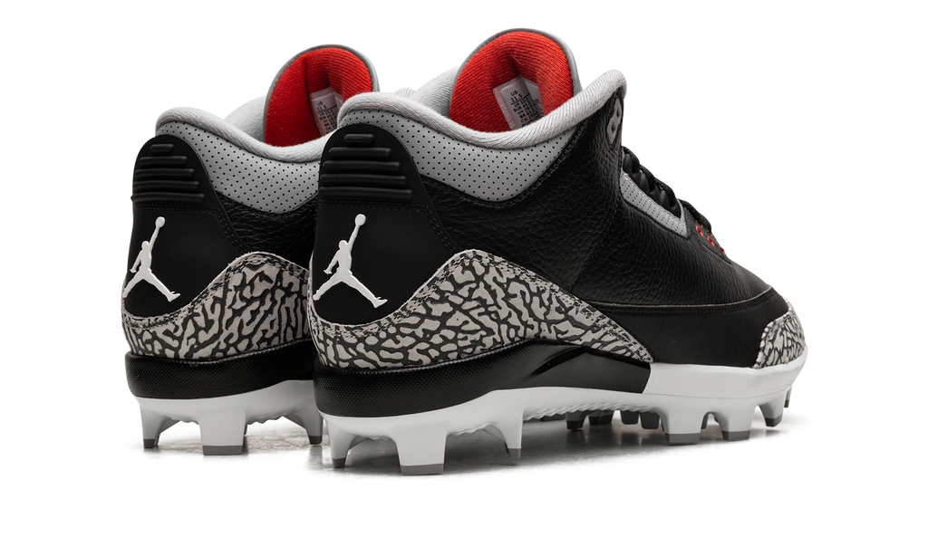 Air Jordan 3 Cleats Black Cement FZ8627 001