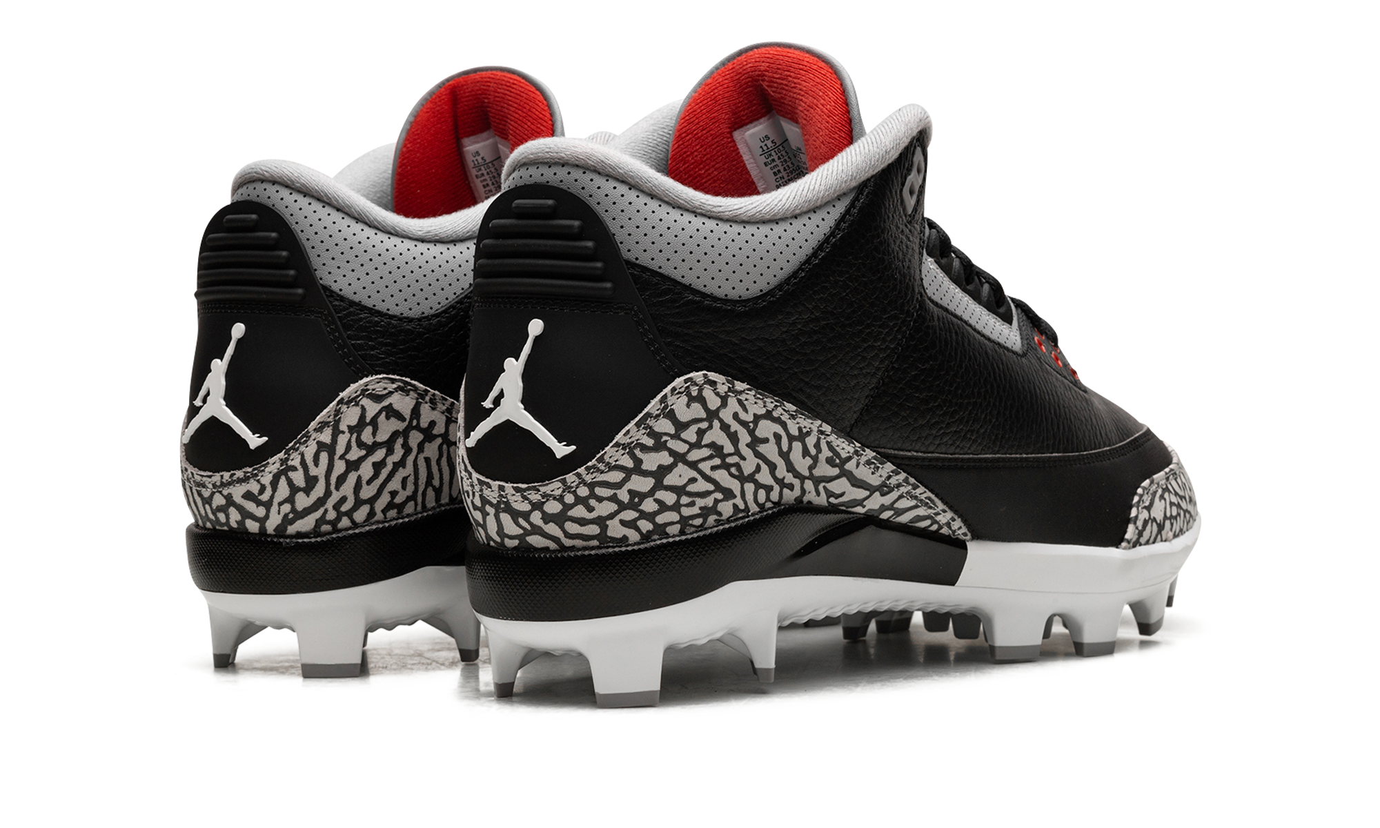 Air Jordan 3 Cleats Black Cement FZ8627 001