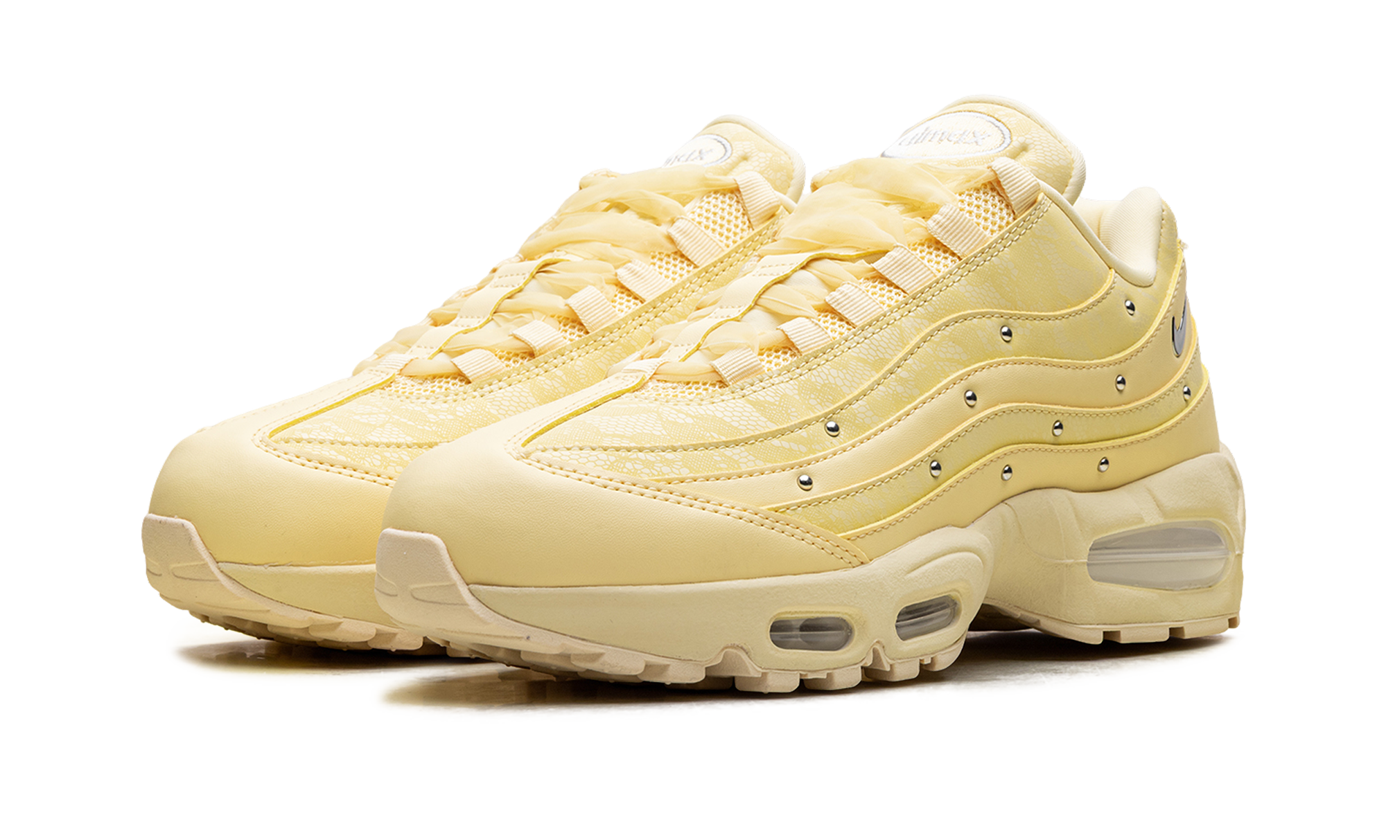 Nike Air Max 95 WMNS Soft Yellow Silver Studded IQ3444 722