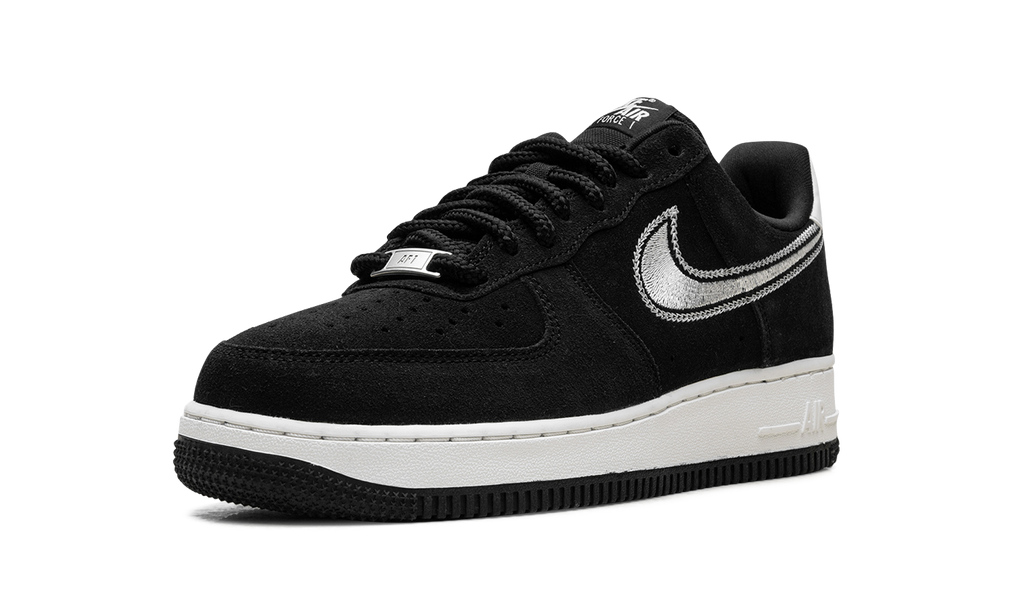 Nike Air Force 1 Low '07 LV8 Black Sail Embroidered Swoosh HJ4465 001
