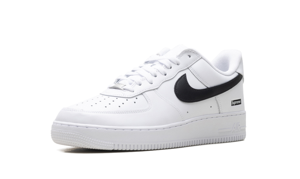 Nike Air Force 1 Low Supreme - Mini Box Logo White / Black CU9225 102