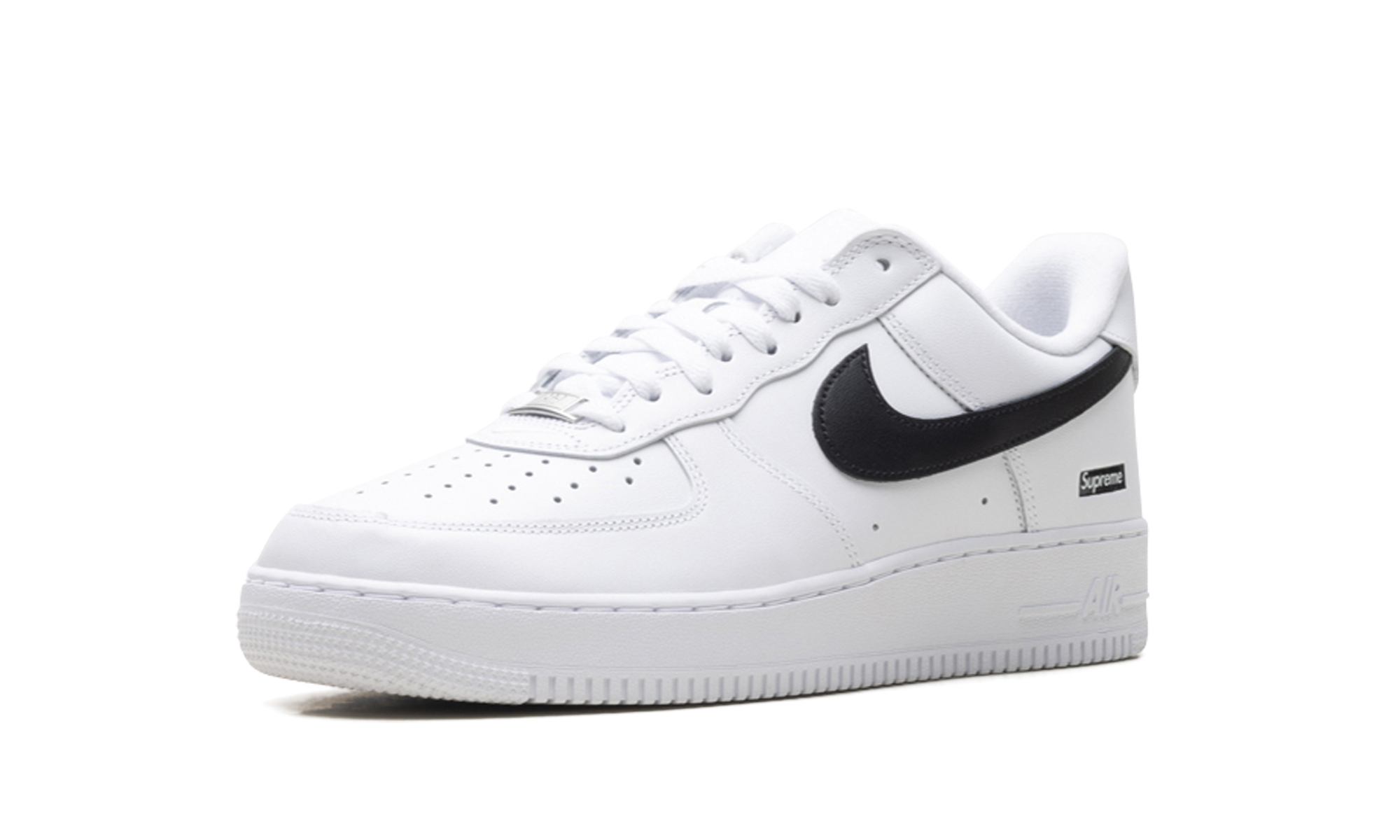 Nike Air Force 1 Low Supreme - Mini Box Logo White / Black CU9225 102