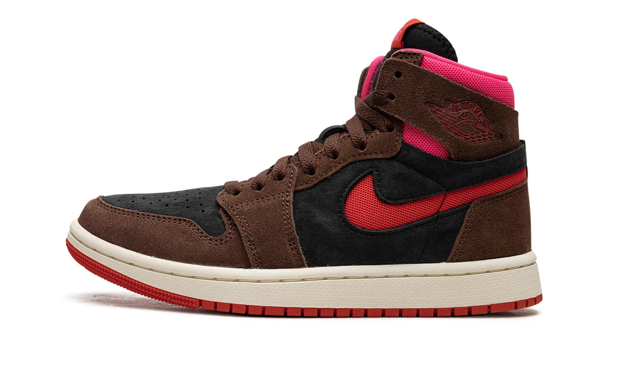 AIR JORDAN 1 ZOOM AIR CMFT WMNS Cacao Wow/Picante Red/Black/Hyper Pink