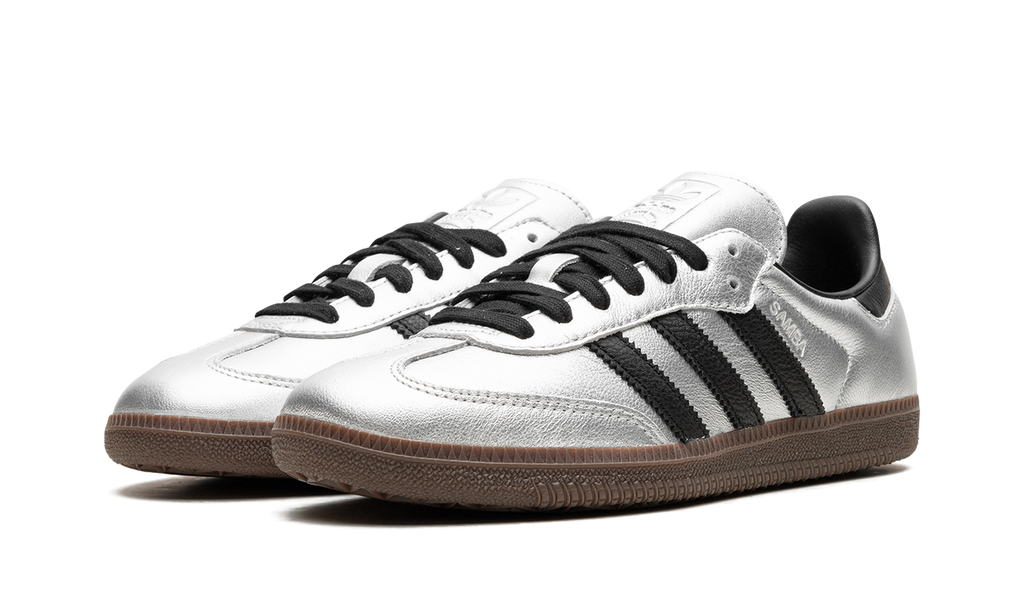Adidas Samba OG WMNS Silver Metallic Black Gum JI4218