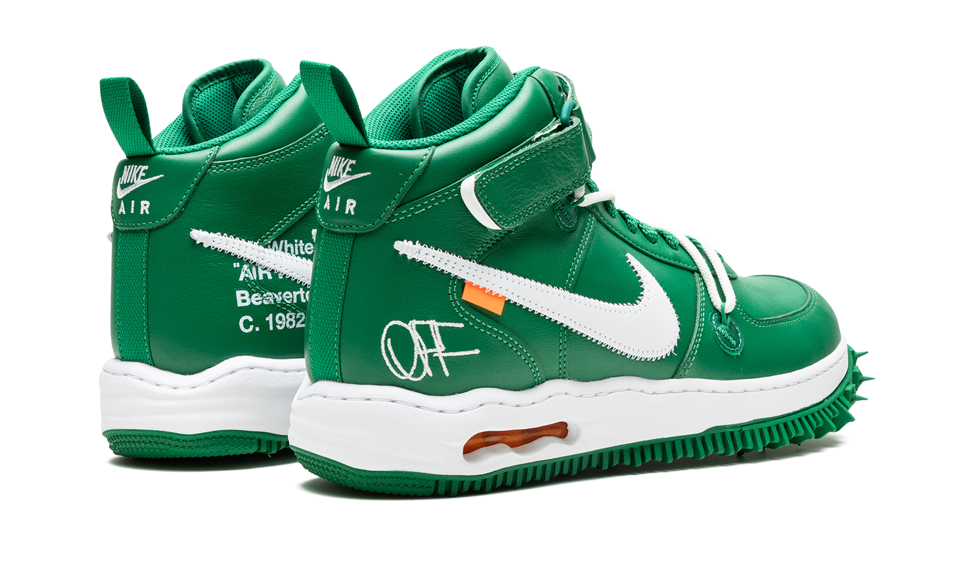 Nike Air Force 1 Mid Off-White - Pine Green DR0500 300
