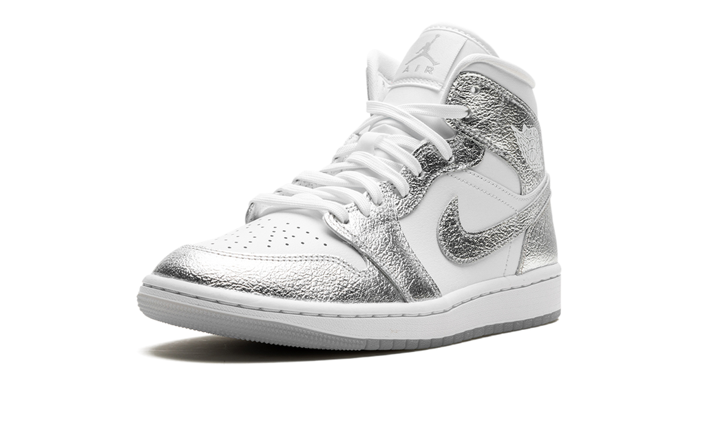 Air Jordan 1 Mid SE WMNS Metallic Silver FN5031 100