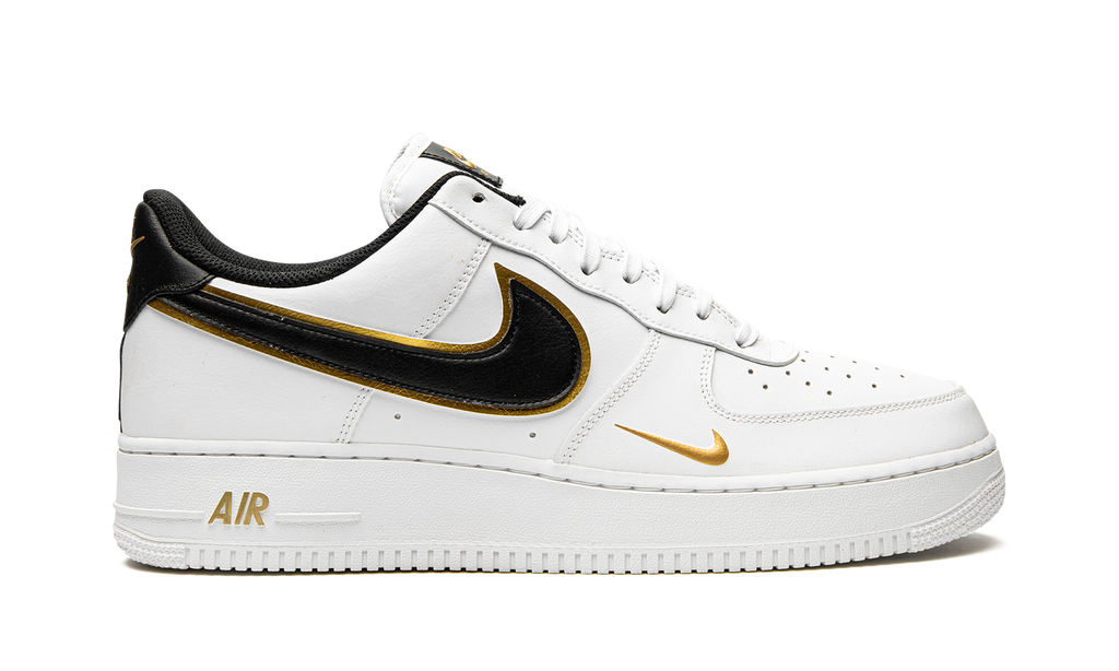 Nike Air Force 1 '07 LV8 Double Swoosh - White / Black / Gold DA8481 100