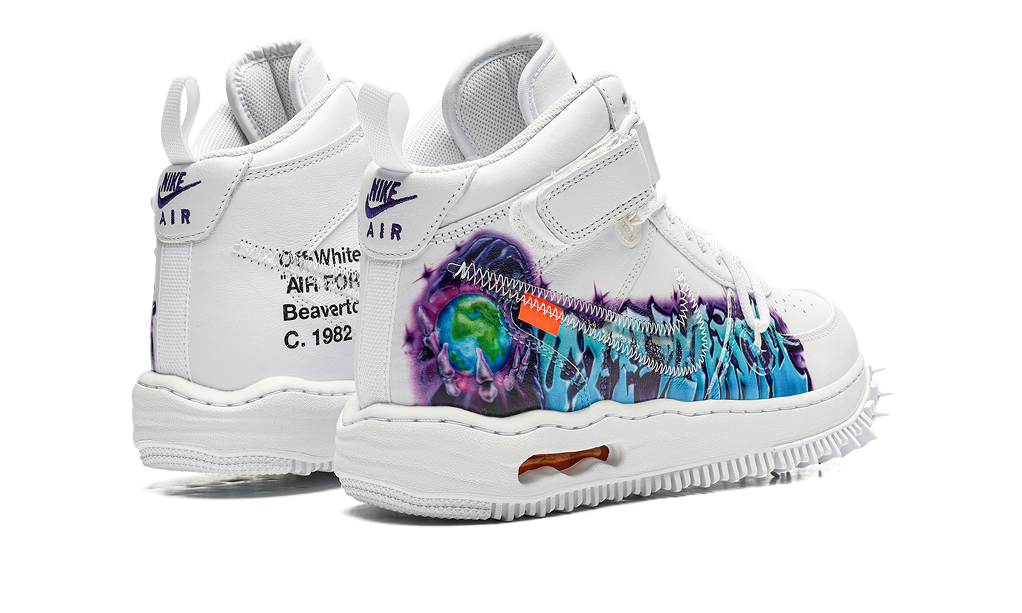 Nike Air Force 1 Mid Off-White - Graffiti White DR0500 100