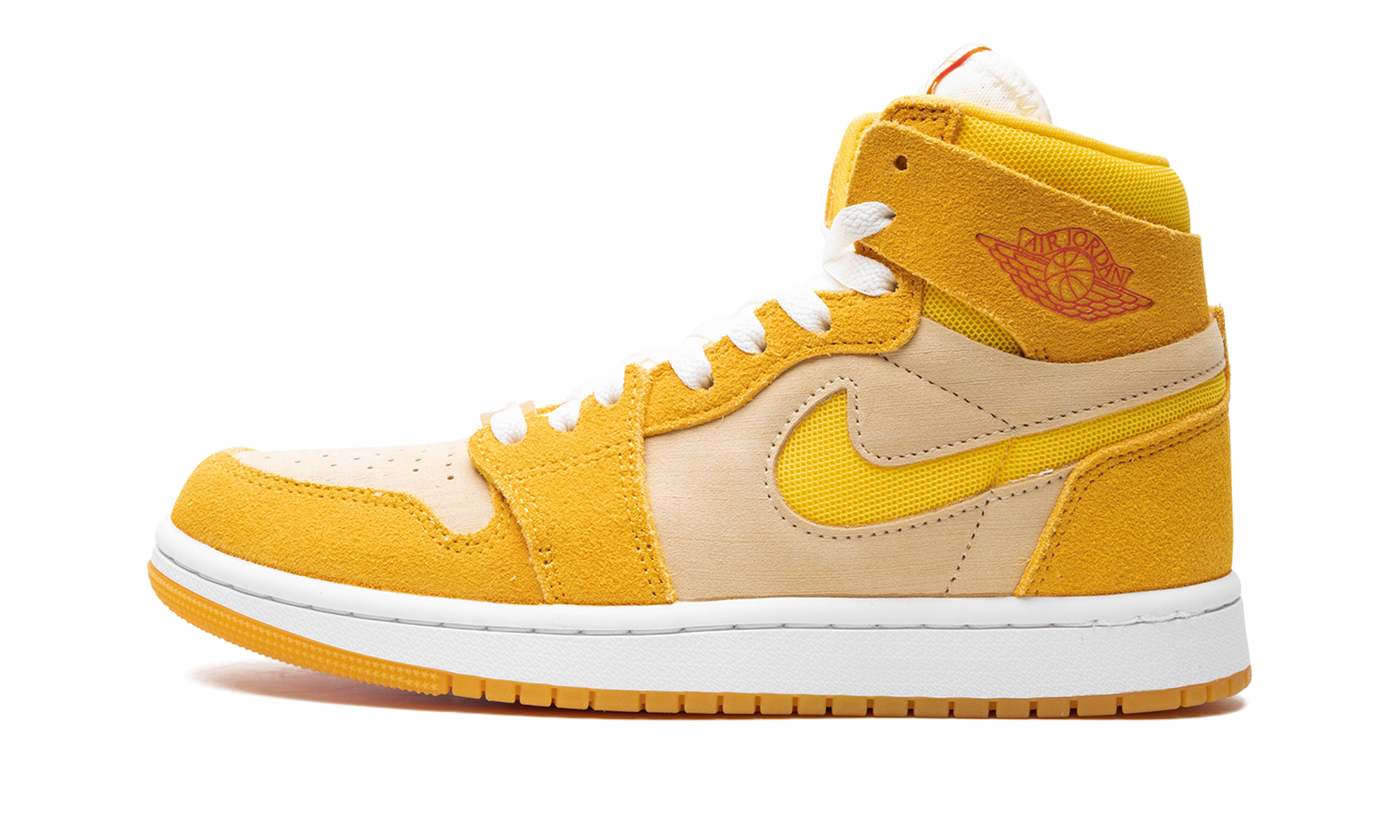 Air Jordan 1 Zoom Air CMFT 2 WMNS Yellow Ochre/Tour Yellow-Pale Vanilla-Safety FJ5743 700