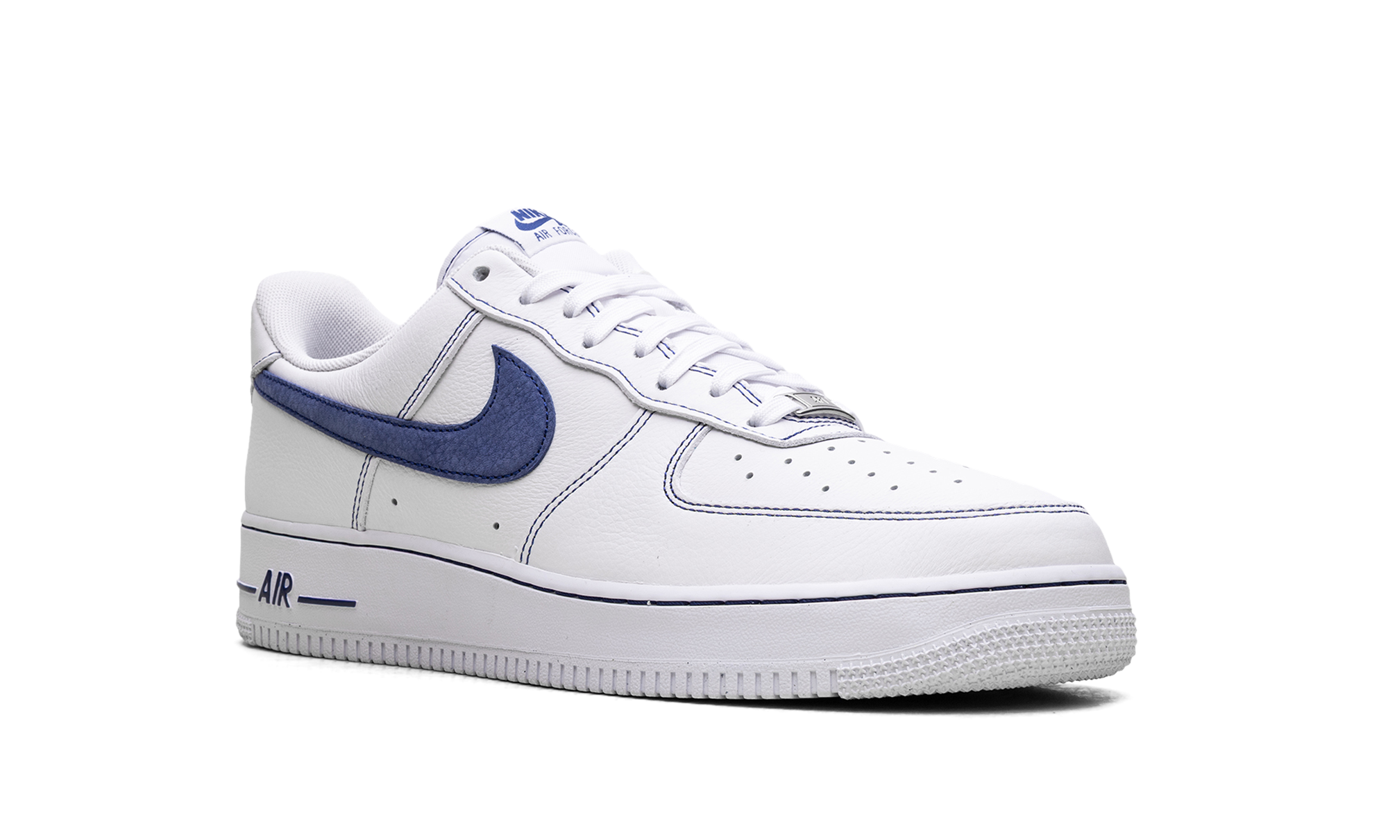 Nike Air Force 1 '07 LV8 White Deep Royal Contrast Stitch HQ2037 100