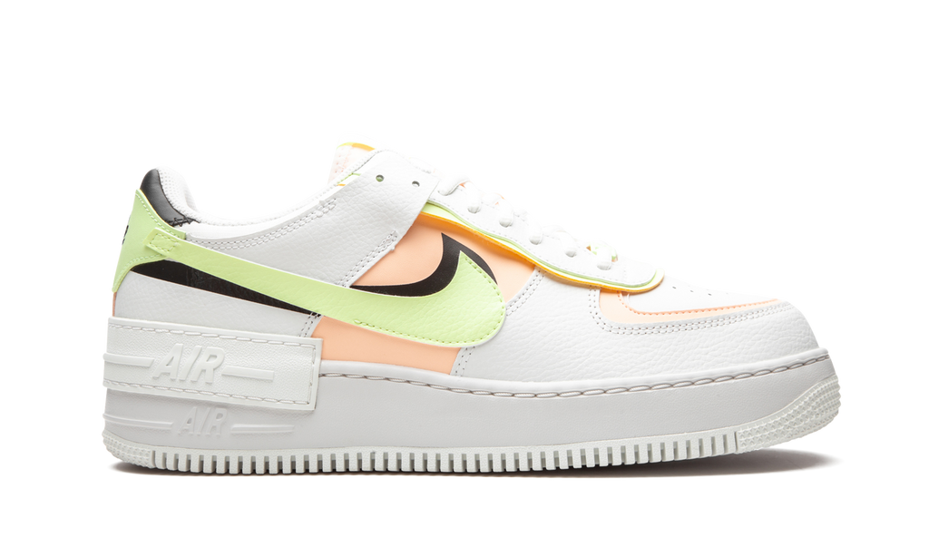 Nike AIR FORCE 1 SHADO MNS WMNS White / Barely Volt / Crimson Tint