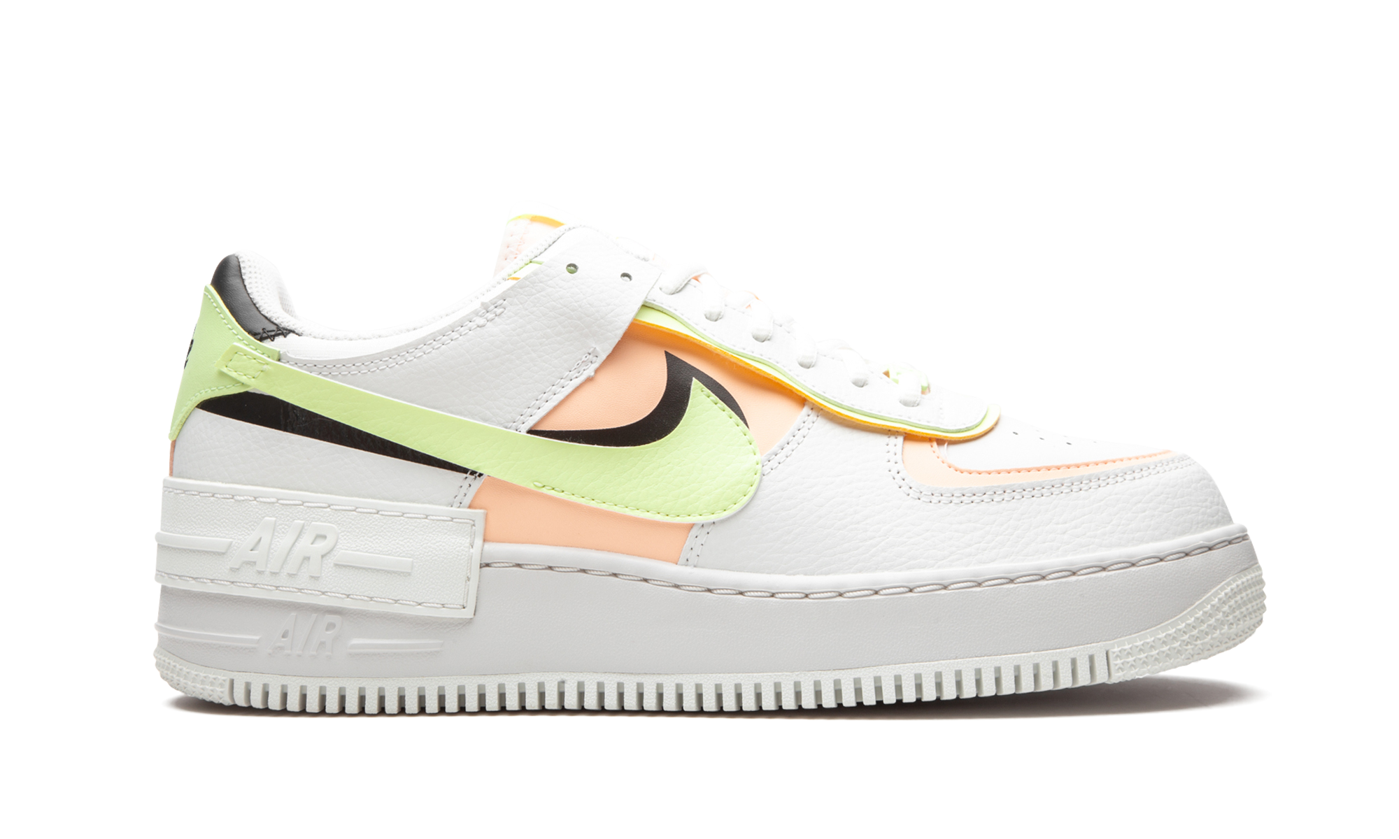 Nike AIR FORCE 1 SHADO MNS WMNS White / Barely Volt / Crimson Tint