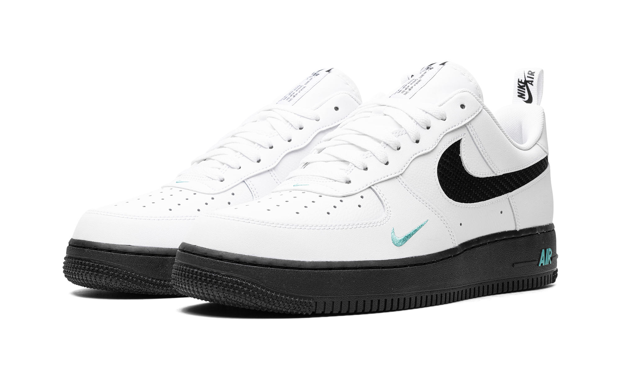 Nike Air Force 1 White/Black Teal DR0155 100