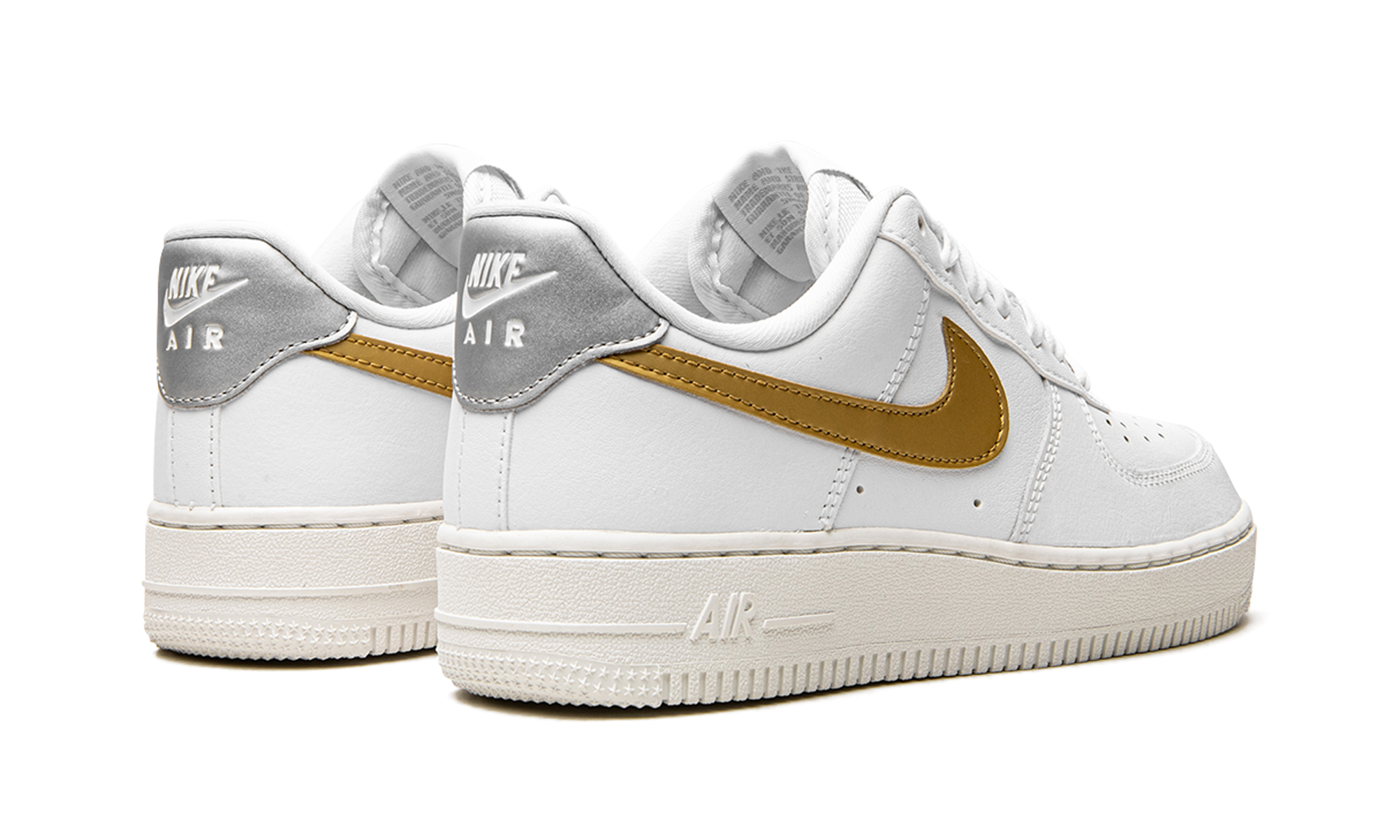 Nike AIR FORCE 1 MNS WMNS White / Gold / Silver DD8959 106