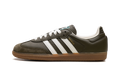 Adidas Samba OG med dark khaki/off-white/gum JR0890