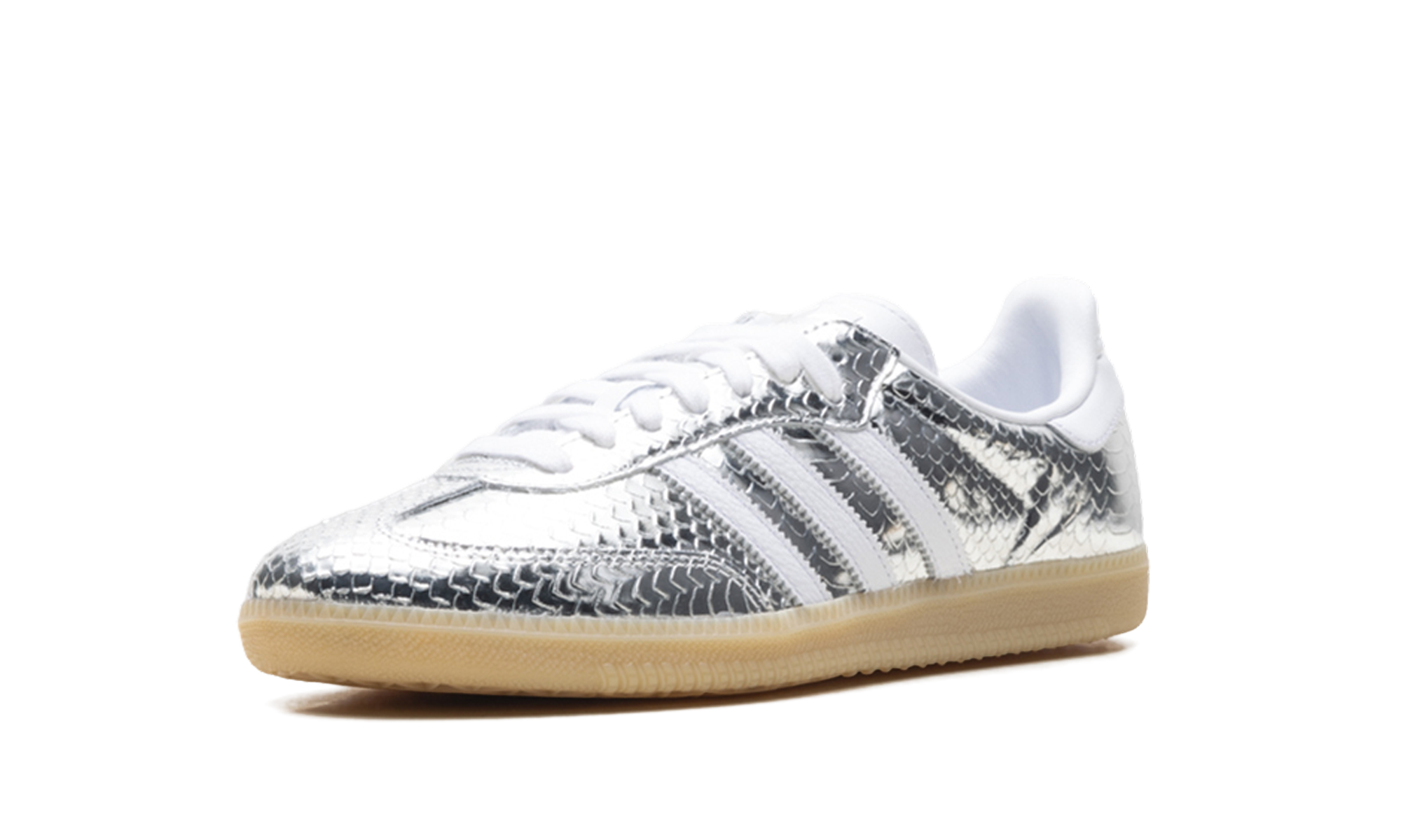 Adidas Adidas Samba OG WMNS Patent Snakeskin Silver Metallic IH9016