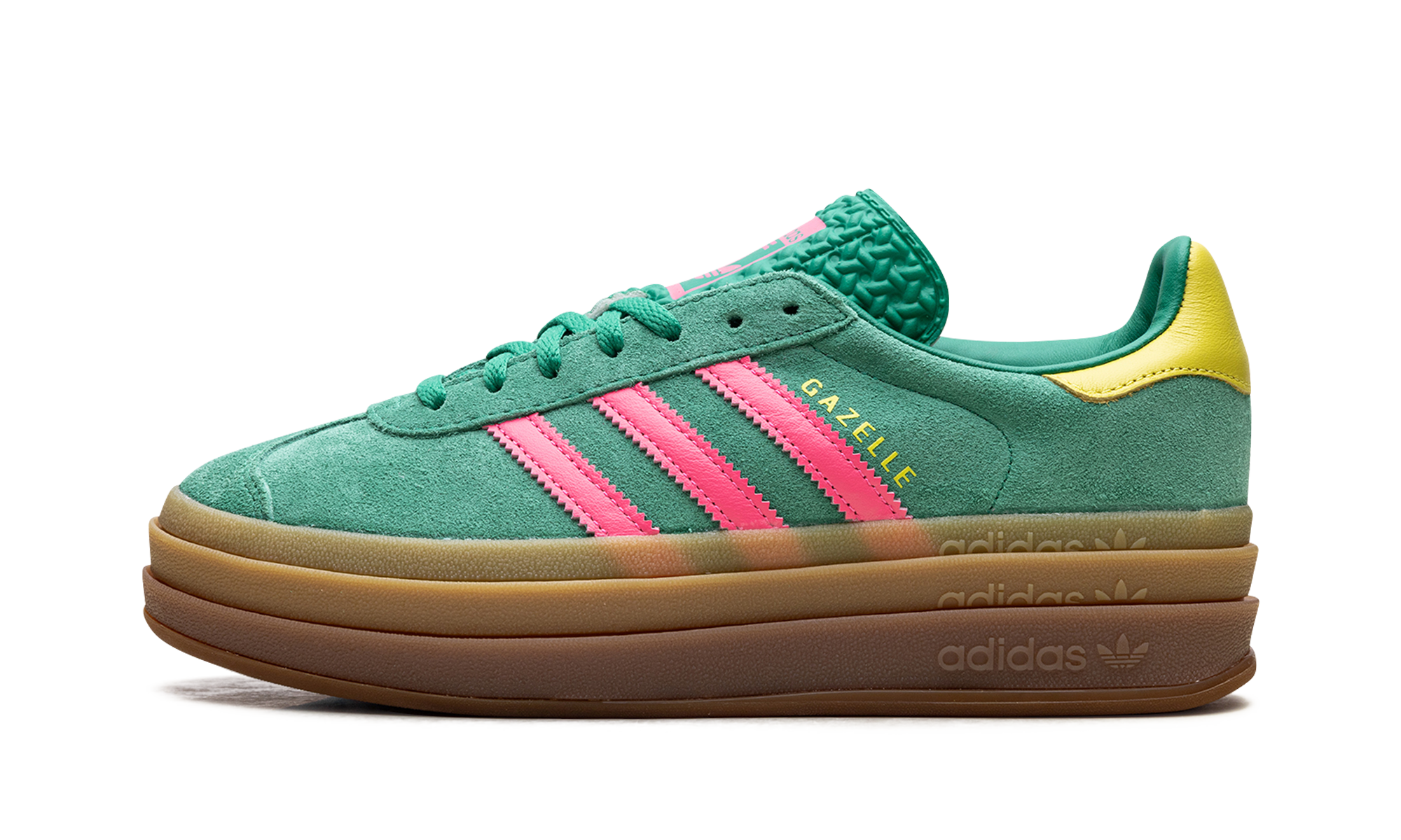 Adidas Gazelle Bold WMNS Court Green Lucid Pink JH9668