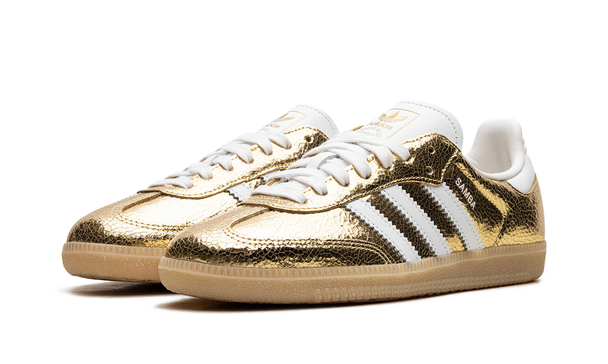Adidas Samba OG WMNS Cracked Metallic Pack - Gold KI5719