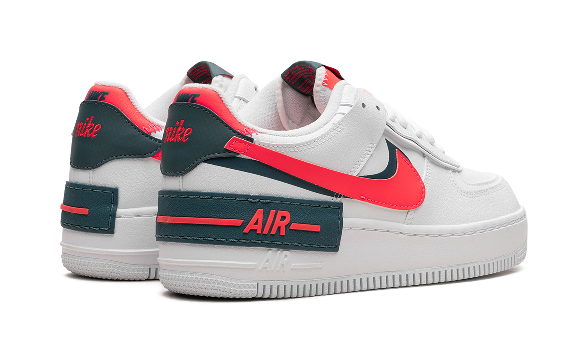 Nike AIR FORCE 1 SHADO NMS WMNS White Solar Red DB3902 100