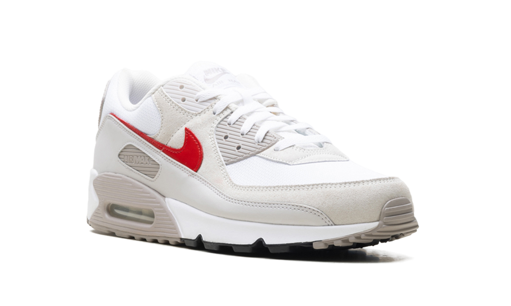 Nike Air Max 90 White College Grey Vast Grey University Red DM0029 113