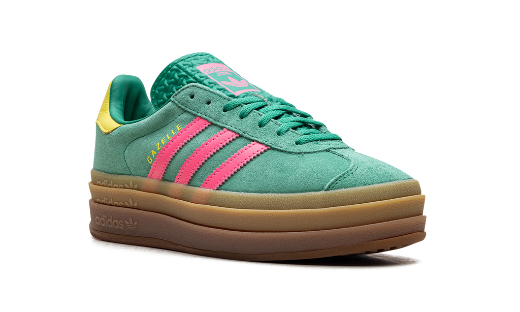 Adidas Gazelle Bold WMNS Court Green Lucid Pink JH9668