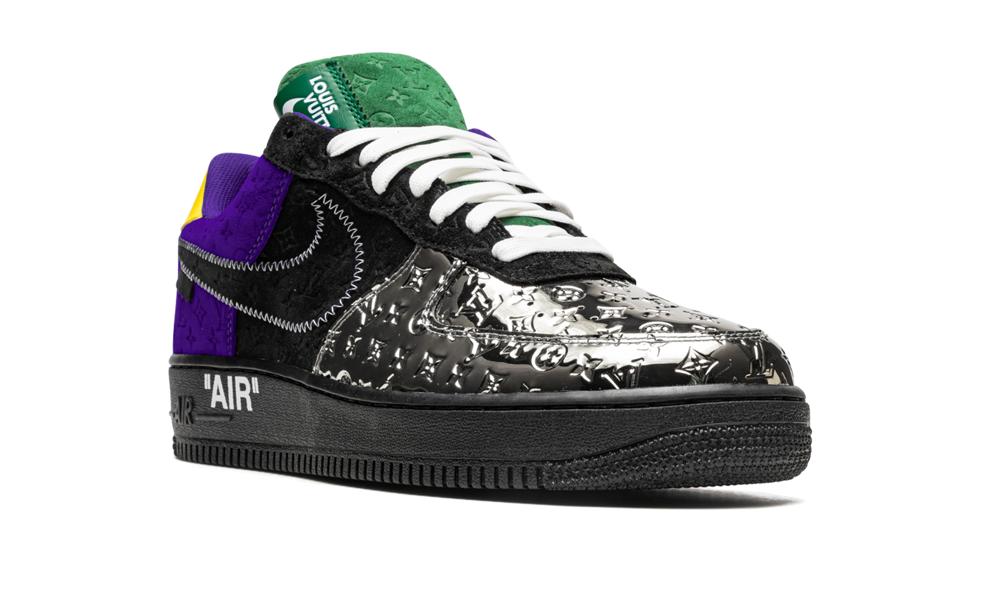 Nike Louis Vuitton Air Force 1 Low Virgil Abloh - Purple Dusk/Metallic Silver 1A9VCC