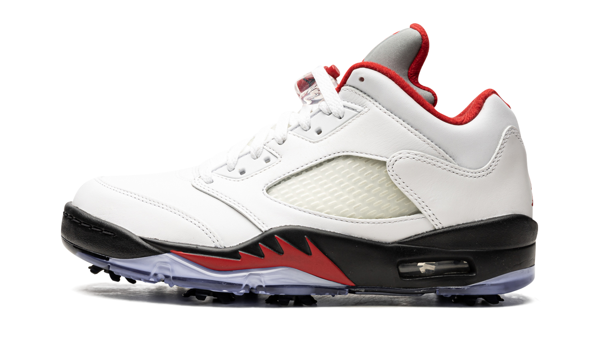 Air Jordan 5 Low Golf Fire Red - Silver Tongue CU4523 100