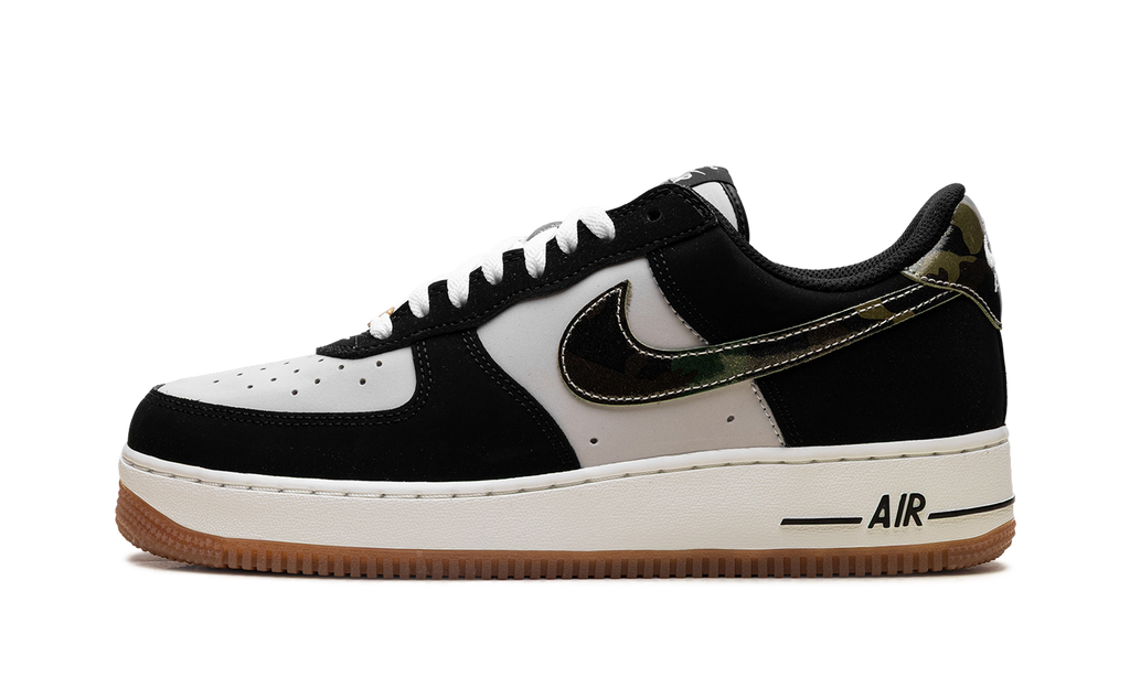 Nike Air Force 1 Low '07 LV8 Black Patent Camo Swoosh HQ1967 100