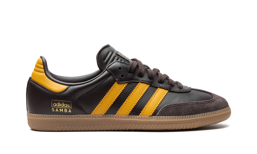 Adidas Samba OG Dark Brown Preloved Yellow IG6174