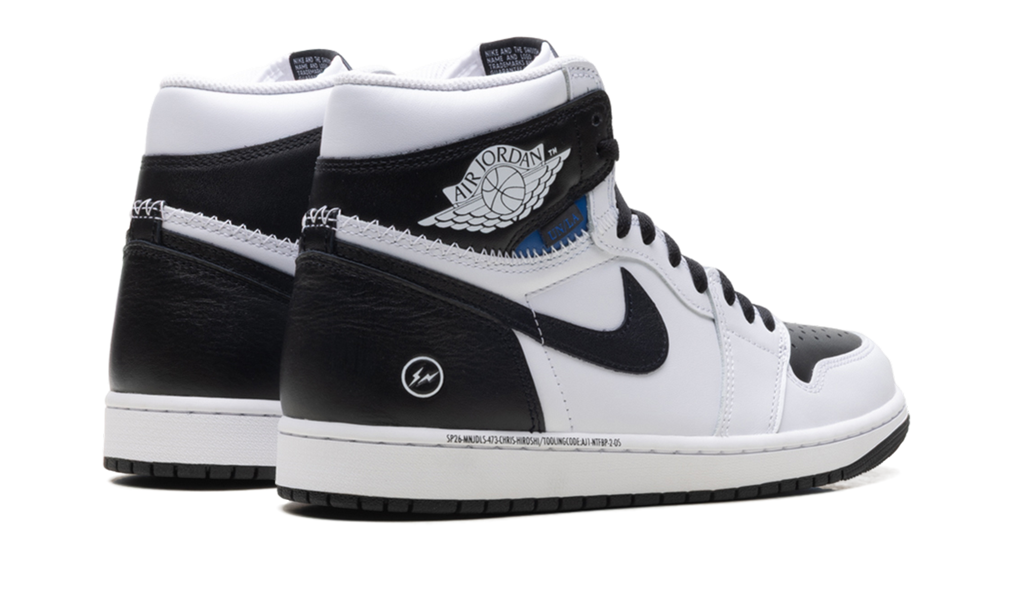 Air Jordan 1 Fragment Design - Union LA - White/Black II7282 100