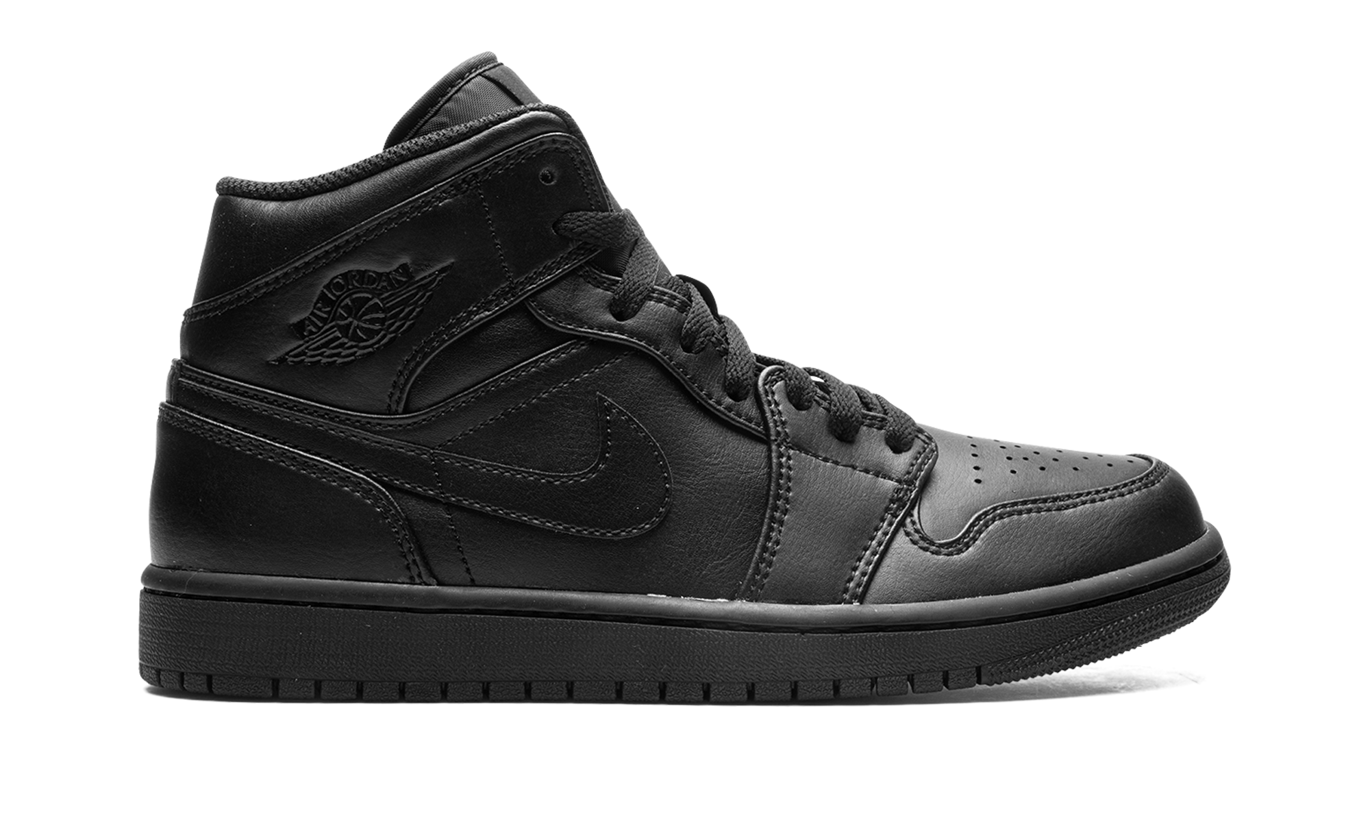 Air Jordan 1 Mid Triple Black 554724 093