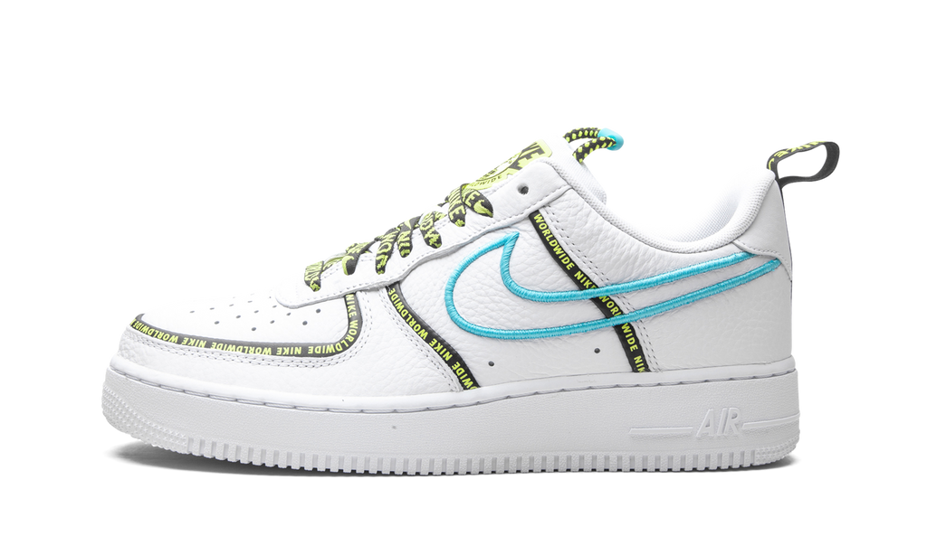 Nike Air Force 1 Low Worldwide White Blue Fury Volt