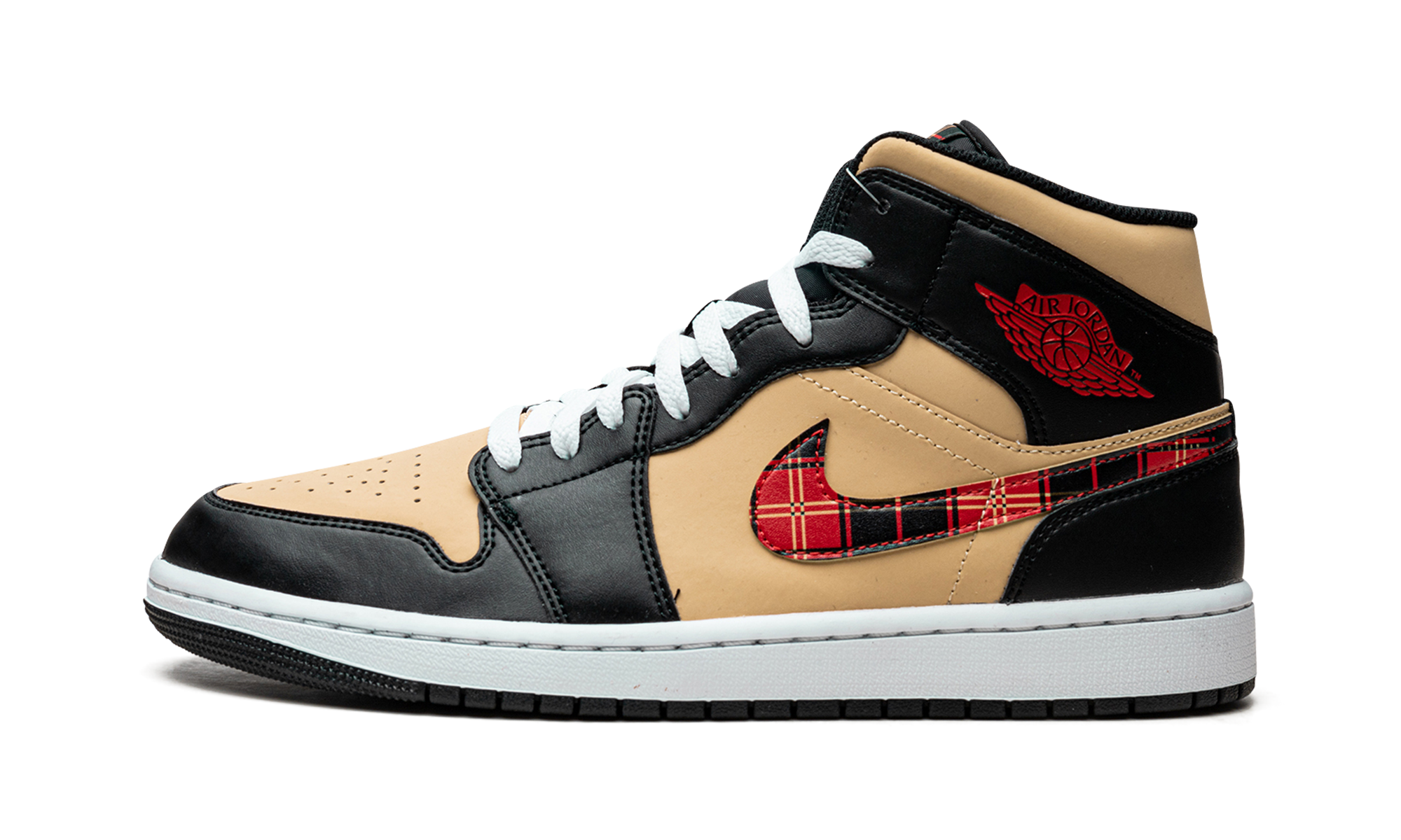 Air Jordan 1 Mid SE Tartan Swoosh DZ5329 001