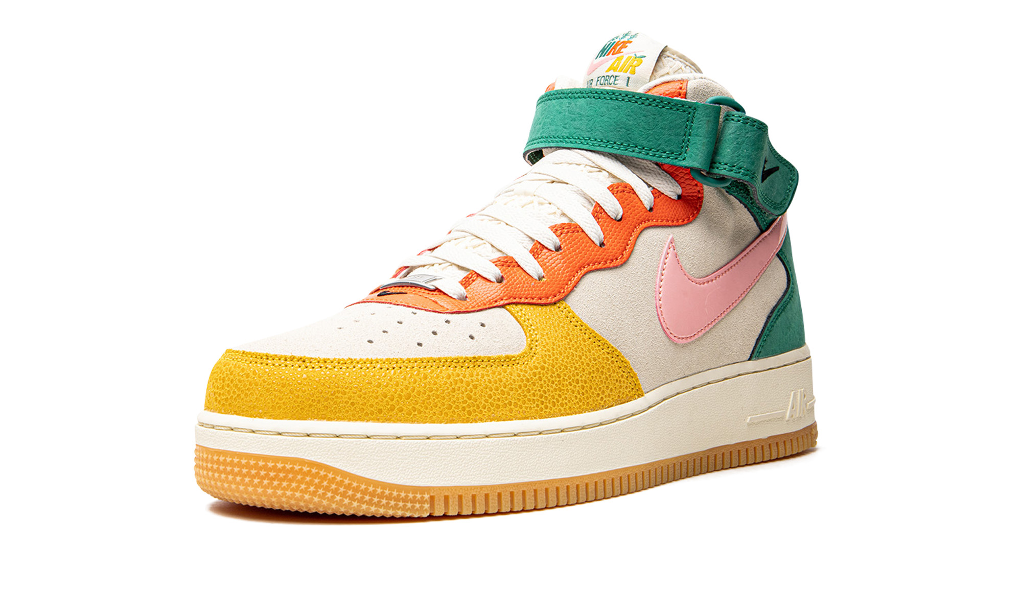 Nike Air Force 1 Vivid Sulfur and Rush Orange DR0158 100