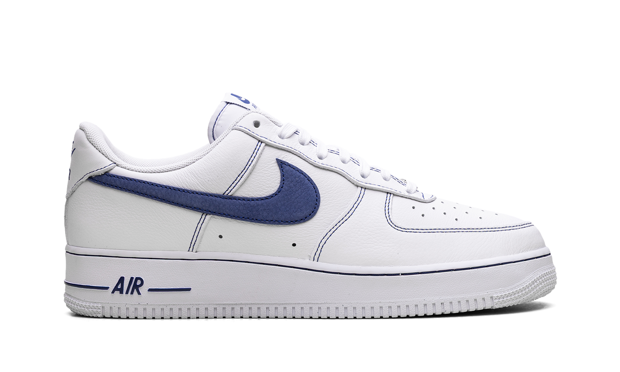 Nike Air Force 1 '07 LV8 White Deep Royal Contrast Stitch HQ2037 100