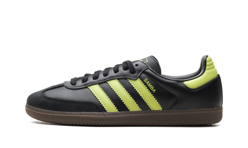 Adidas Samba OG WMNS Black Pulse Lime JS1387