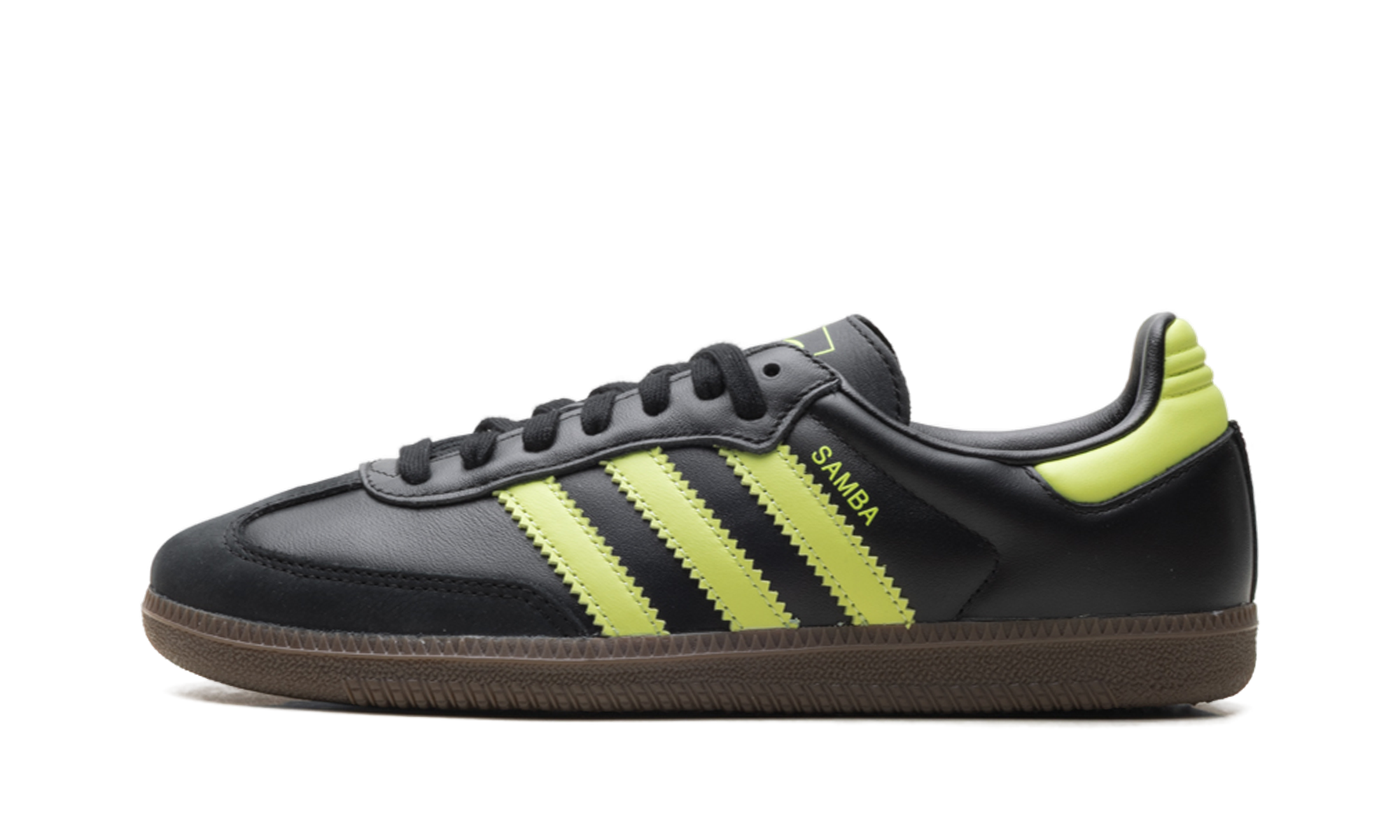Adidas Samba OG WMNS Black Pulse Lime JS1387