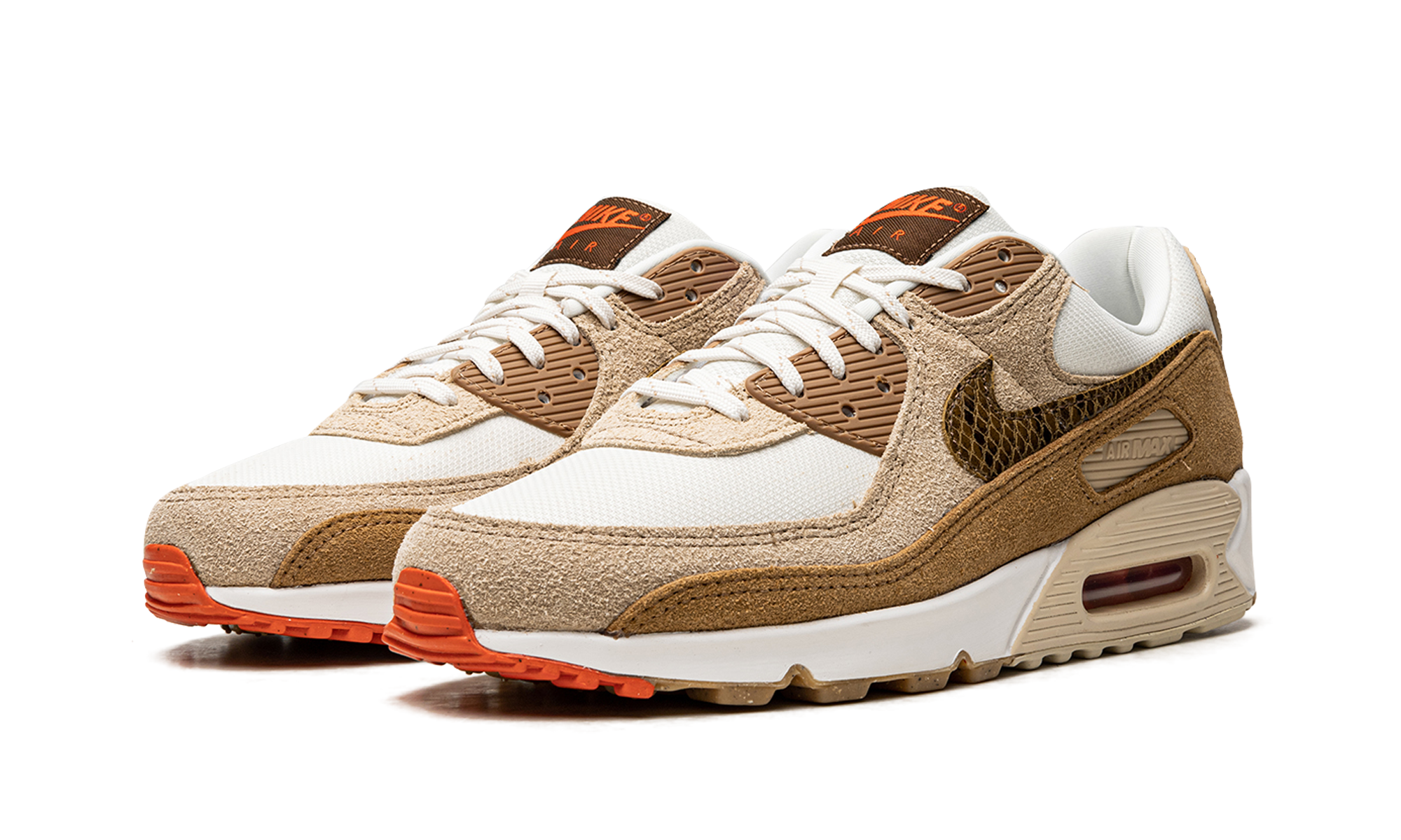 Nike AIR MAX 90 WMNS Pale Ivory Snakeskin Swoosh DX9502 100