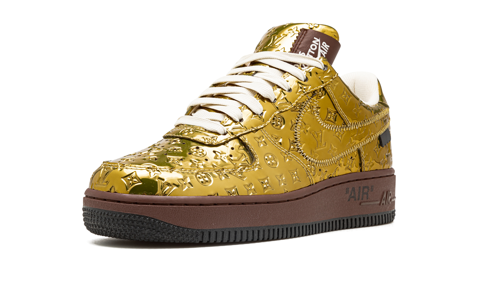 Nike Louis Vuitton Air Force 1 Low Virgil Abloh - Metallic Gold 1A9VG3