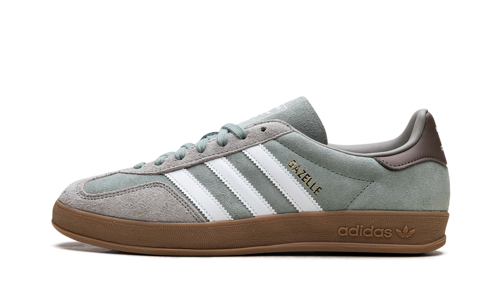 Adidas Gazelle Indoor Silver Pebble Silver Green JI3526