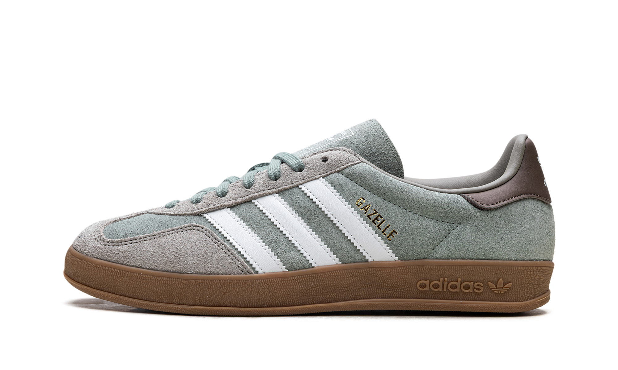 Adidas Gazelle Indoor Silver Pebble Silver Green JI3526