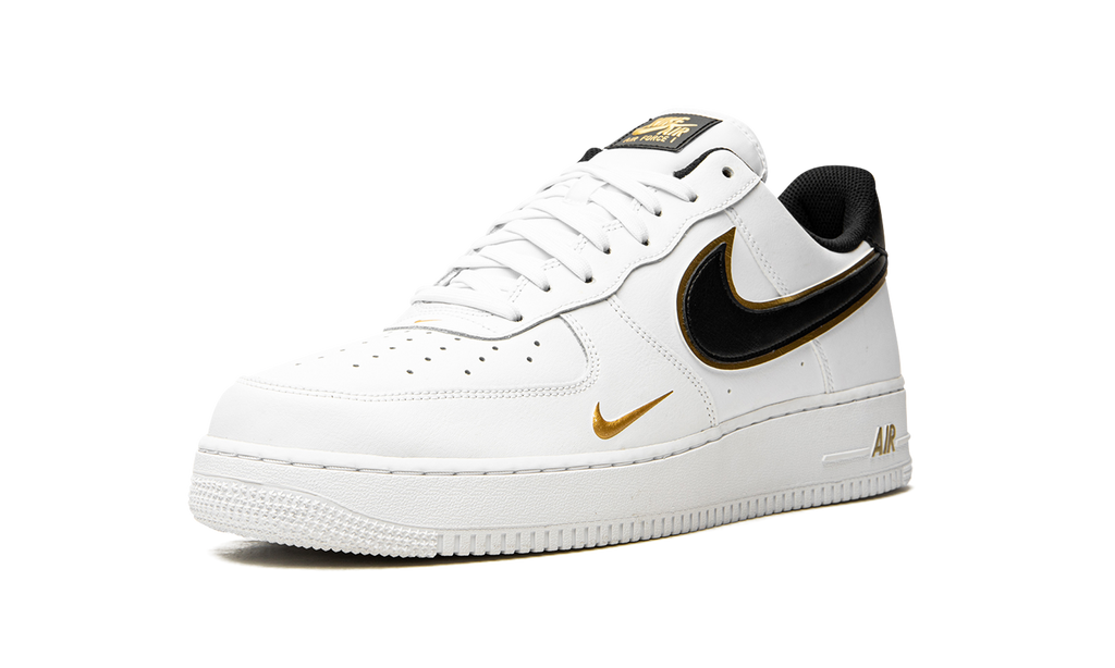 Nike Air Force 1 '07 LV8 Double Swoosh - White / Black / Gold DA8481 100