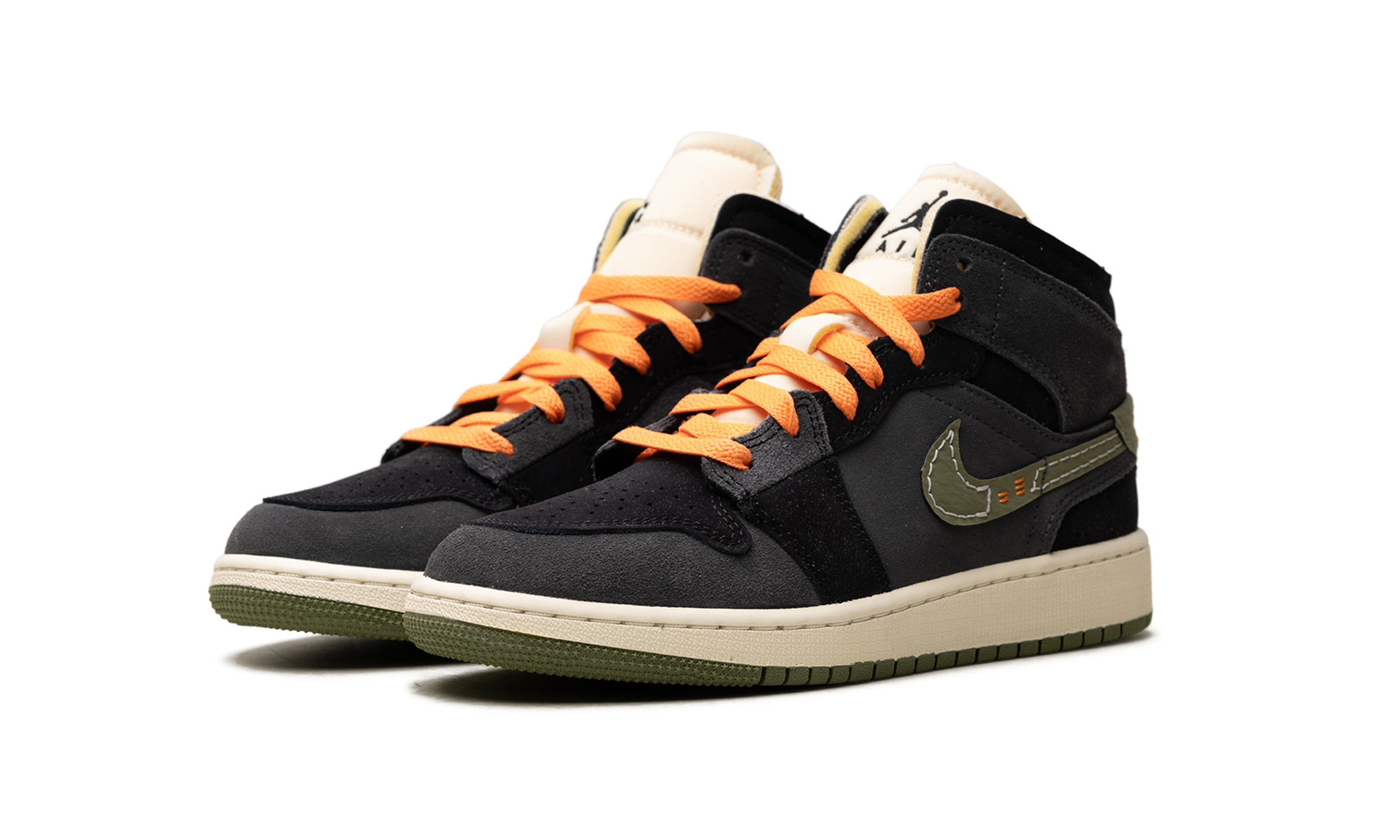 Air Jordan 1 Mid SE GS Craft Anthracite Light Olive FD5847 003