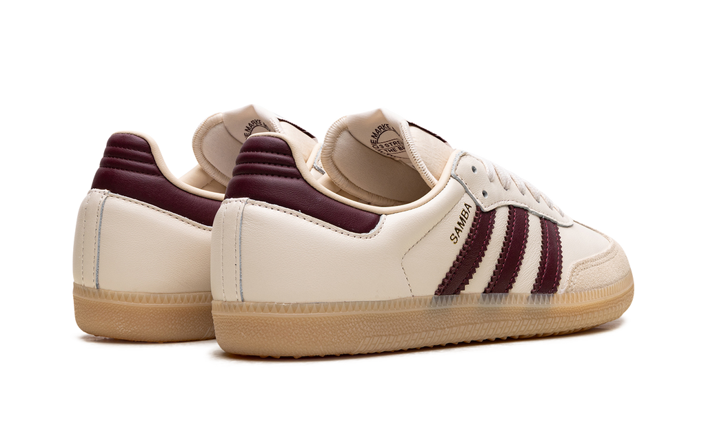 Adidas Samba OG Cream White / Burgundy JS3830