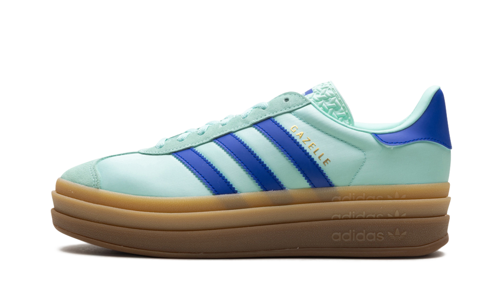 Adidas Gazelle Bold WMNS Clear Mint Lucid Blue Gold Metallic JI2702
